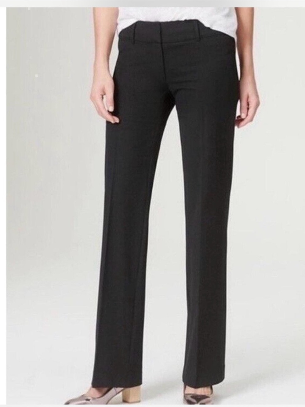 EUC Ann Taylor Black Marissa Trouser Pants—sz 4